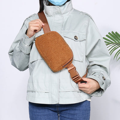 Riñonera Deportiva de Terciopelo - Bolso Cruzado para Hombre y Mujer - Image 12