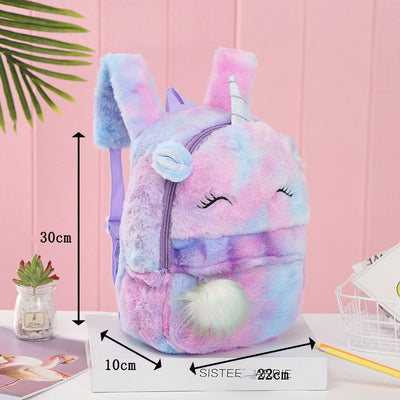 Mochila con Pompón de Conejo Multicolor - Diseño Magic Fur - Image 7