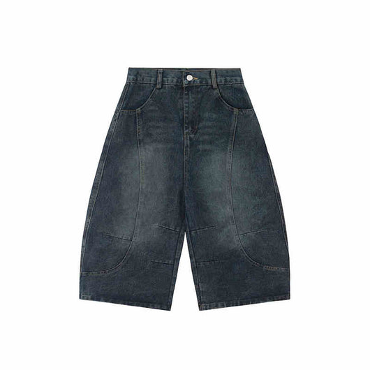 Shorts Vaqueros Sueltos Retro Lavado Vintage para Mujer - Image 3