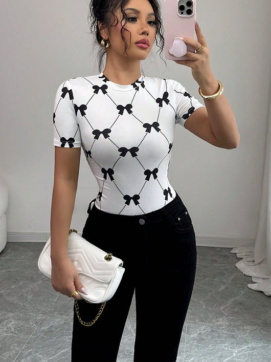 Blusa Elegante Ajustada de Seda de Leche con Elastano - Image 14