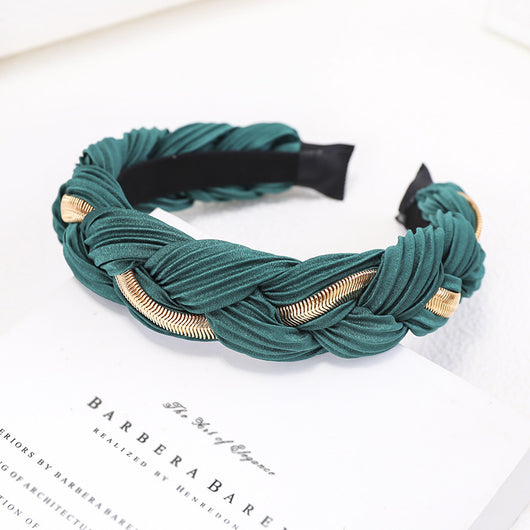 Diadema Trenzada Metálica Estilo Europeo y Americano - Image 12