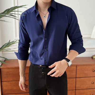 Camisa de Negocios Manga Larga Multicolor para Hombre - Image 11