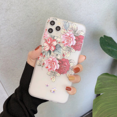 Funda Floral Transparente Creativa para Celular - Image 8
