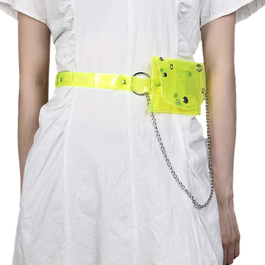 Bolsa Transparente de Cintura con Cadena para Mujer - Mini Crossbody - Image 12