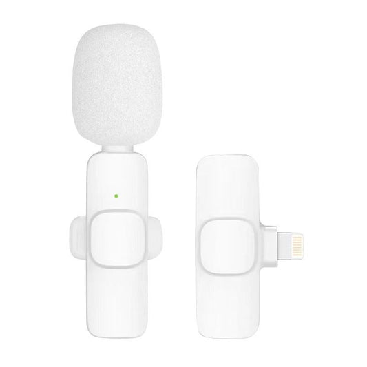 Micrófono Inalámbrico de Solapa Blanco - Clip Compacto para una Mano Libre - Image 2