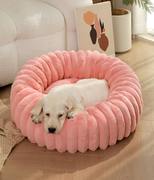 Cama Térmica Redonda de Felpa para Gatos y Perros - Nido Acogedor Invierno - Image 37