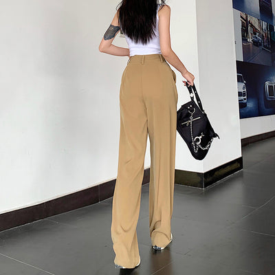Pantalón Retro Cintura Alta Slim Fit Casual para Mujer - Image 3