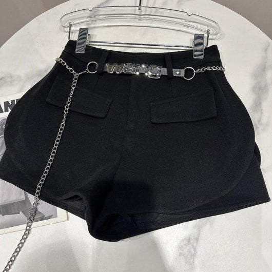 Shorts de Lana Tres Cuartos con Bolsillos Tridimensionales para Mujer - Image 4