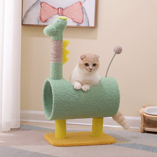 Árbol Rascador para Gatos con Plataforma de Salto y Cuerda Sisal