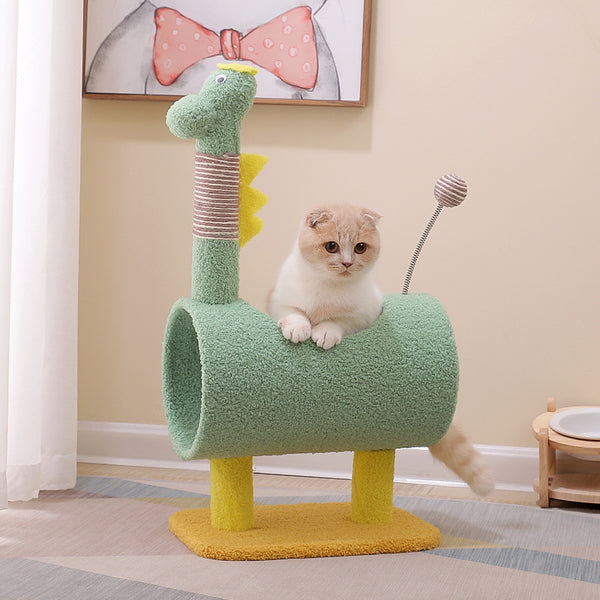 Árbol Rascador para Gatos con Plataforma de Salto y Cuerda Sisal