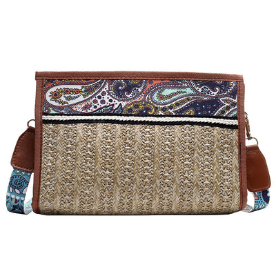 Bolso de Hombro Tejido en Paja Multicolor - Image 5