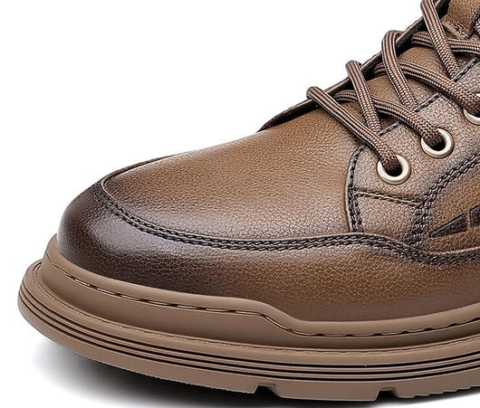 Zapatos de Cuero para Hombre Transpirables Negocios Suela Blanda - Image 13