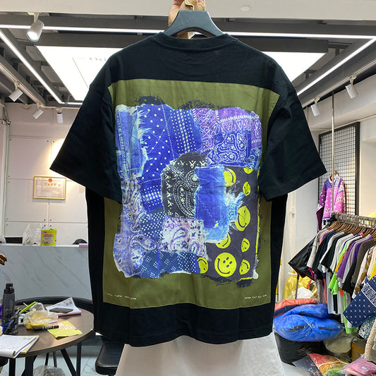 Playera Holgada con Carita Feliz - Cuello Redondo Algodón 100%