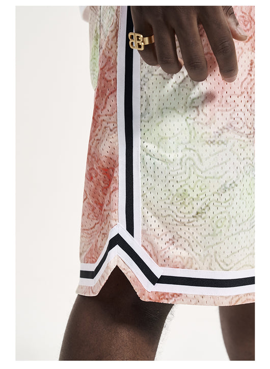 Shorts Hip Hop Degradado Holgados para Hombre - Estilo Urbano Verano - Image 8