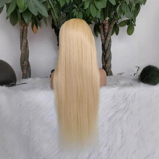 Peluca Rubia 613 Encaje Completo Cabello Natural 180 Densidad