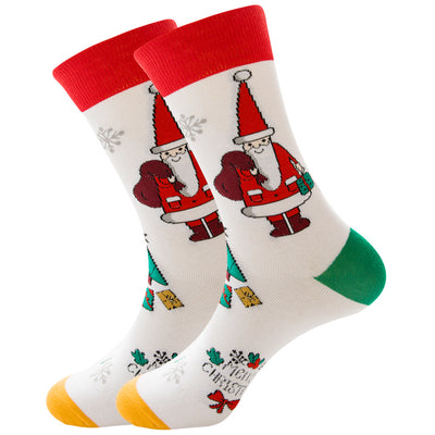 Calcetines Navideños con Renos y Santa - 12 Colores Festivos - Image 27