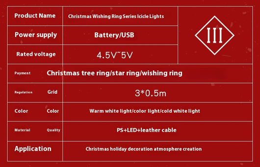 Cadena de Luces Navideñas para Cortinas - Image 32
