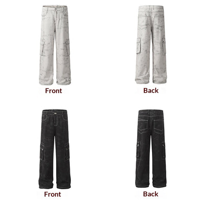 Pantalones Largos Hombre Estilo Retro Americano para Otoño Invierno - Image 10