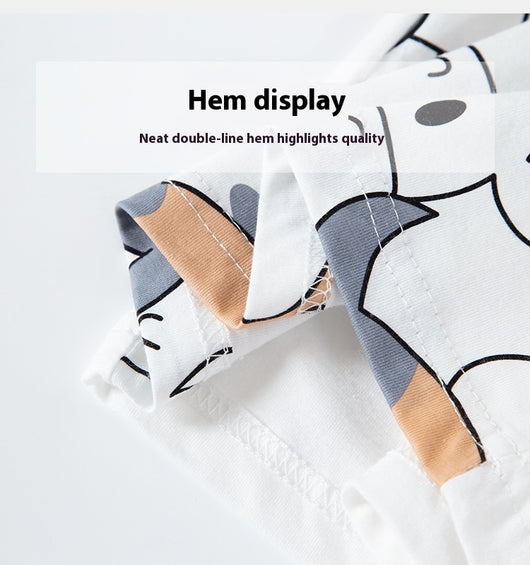 Pijama de Algodón Puro Estampado con Vaca para Bebé - Colección Verano - Image 8