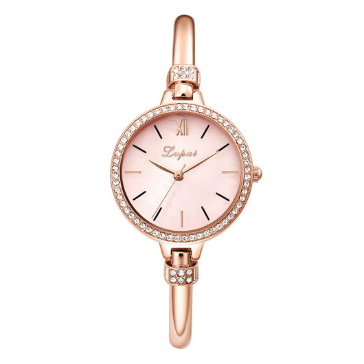 Reloj de Acero Inoxidable para Mujer - Juego de Cuatro Piezas de Tendencia Actual - Image 18