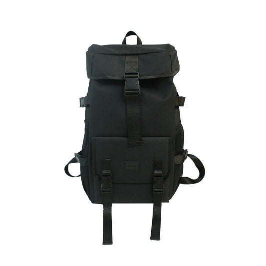 Mochila de Viaje Negra con Gran Capacidad y Compartimentos de Herramientas - Image 2