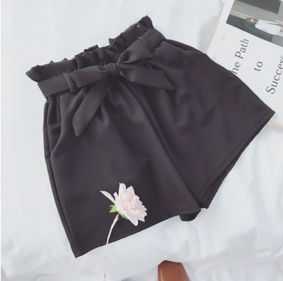 Shorts Coreanos de Cintura Alta con Moño - Pantalones Anchos Efecto Reductor - Image 5