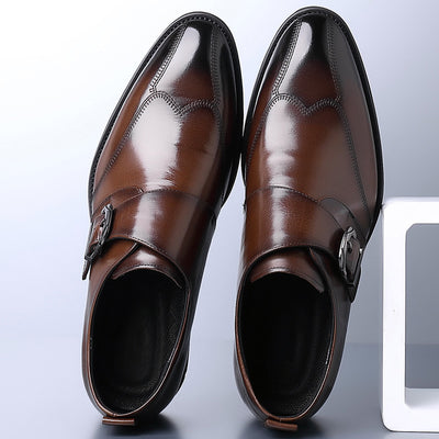 Zapatos de Cuero Casuales para Hombre con Hebilla y Bordado Termocrómico - Image 4