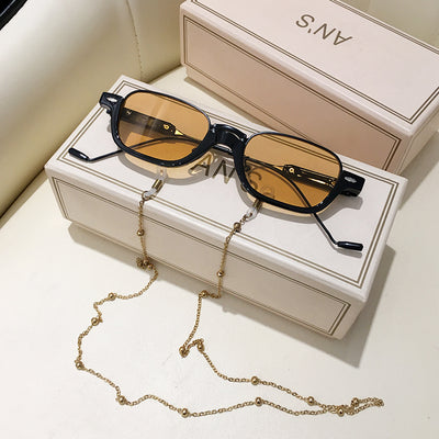 Gafas de Sol Semimontadura con Cadena - Diseño Cóncavo Trendy - Image 20
