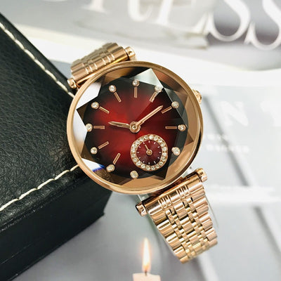 Reloj de Cuarzo para Mujer con Brillantes Diamantados