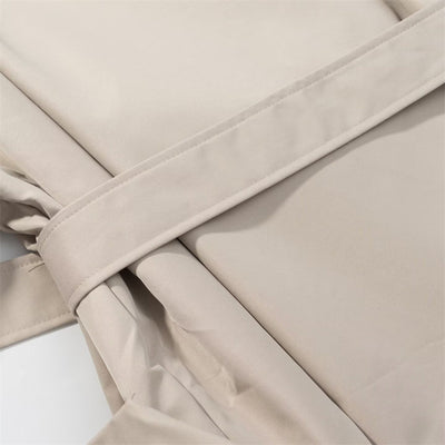 Gabardina con Cuello Parado y Cinturón para Mujer - Image 16