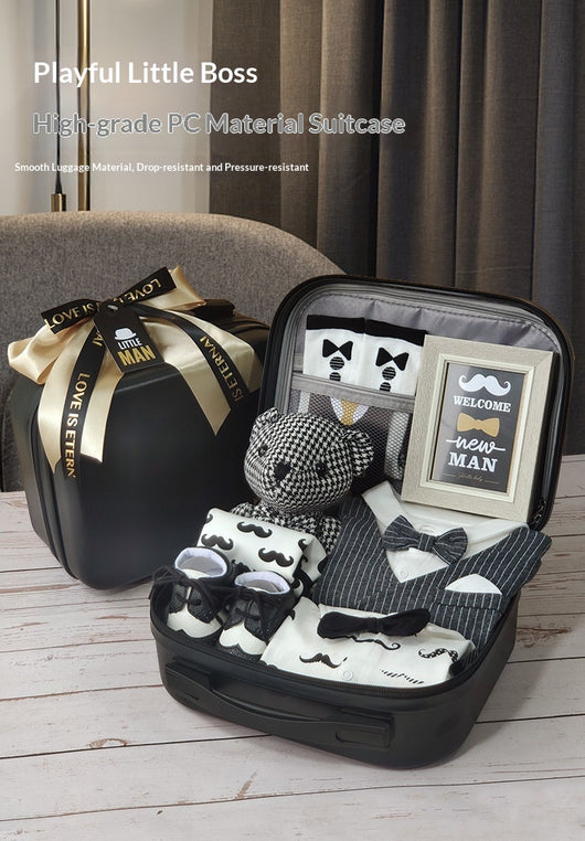 Conjunto Elegante Pequeño Caballero - Caja de Regalo Premium Negro y Oro - Image 25