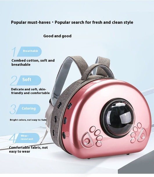 Mochila Transportadora Transparente para Mascotas con Cápsula Espacial - Image 21
