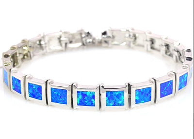 Pulsera de Ópalo Cuadrado Redondo - Diseño Moderno - Image 6