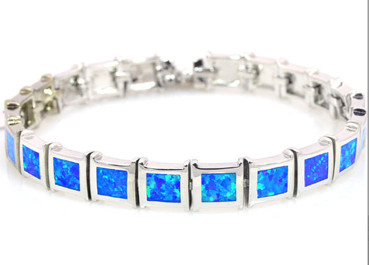 Pulsera de Ópalo Cuadrado Redondo - Diseño Moderno - Image 6