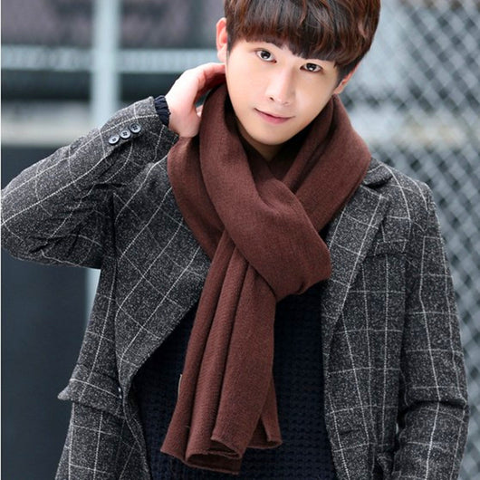 Bufanda Versátil Unisex de Color Sólido para Invierno - Image 15
