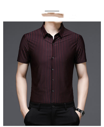 Camisa de Seda Woodpecker Manga Corta para Hombre Adulto - Image 7
