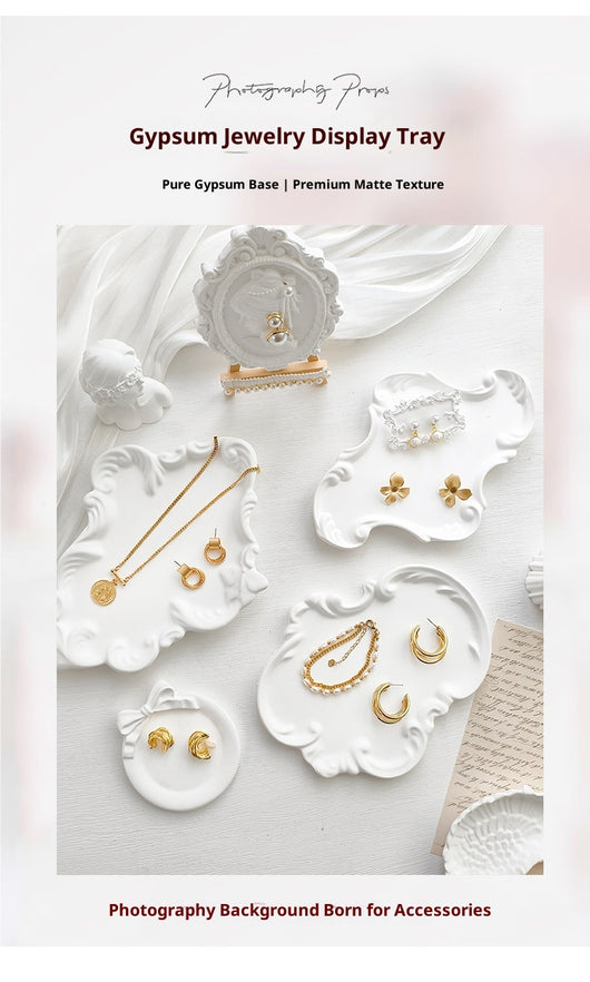 Bandeja Exhibidora de Joyas Estilo Barroco Europeo en Yeso - Image 15