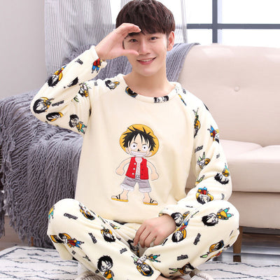 Pijama Térmico para Hombre Coral Fleece Invierno - Image 5