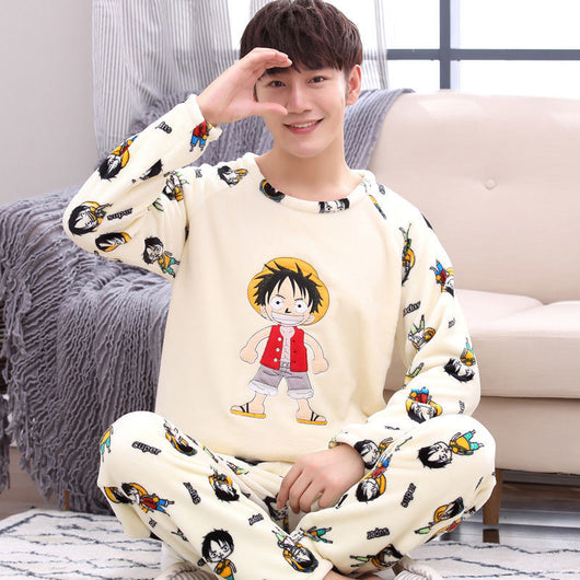Pijama Térmico para Hombre Coral Fleece Invierno - Image 5