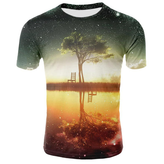 Camiseta Slim Fit Hombre Impresión 3D Digital Verano - Image 10