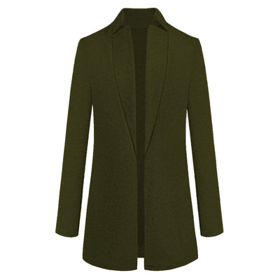 Abrigo de Lana Cuello Alto Liso - Elegancia Atemporal - Image 14