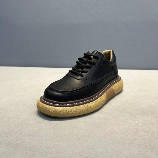 Zapatos Deportivos Cuero Transpirable con Plataforma para Hombre - Image 6