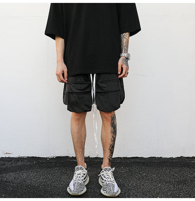 Shorts Holgados de Terciopelo con Bolsillos Grandes y Aberturas Laterales - Image 10