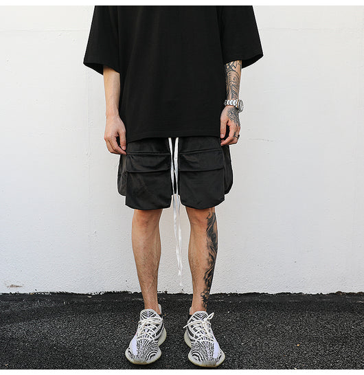 Shorts Holgados de Terciopelo con Bolsillos Grandes y Aberturas Laterales - Image 10