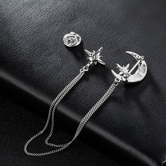 Broche Estrella de Ocho Puntas con Flecos
