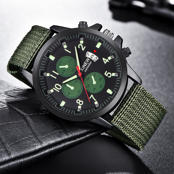 Reloj Deportivo Militar para Hombre con Banda Nylon