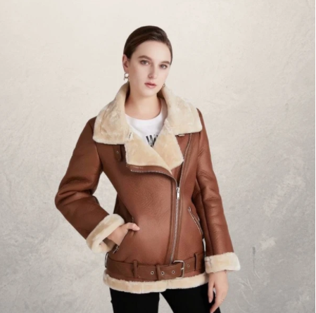 Chaqueta de Cuero para Motociclista Mujer - Image 11