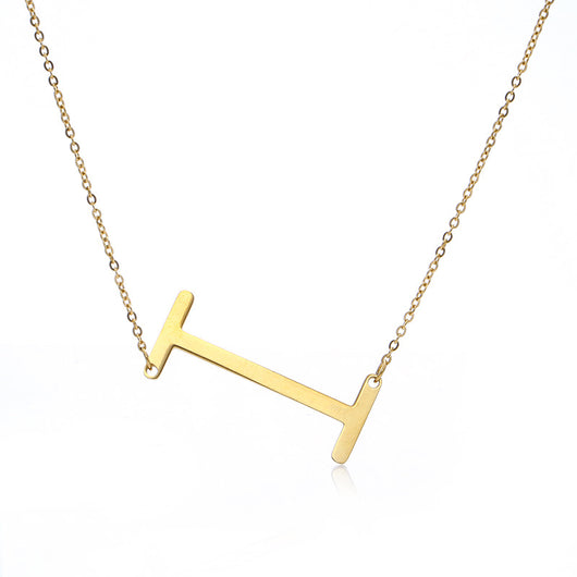 Collar Inicial Acero Inoxidable Chapado en Oro Rosa - Image 11