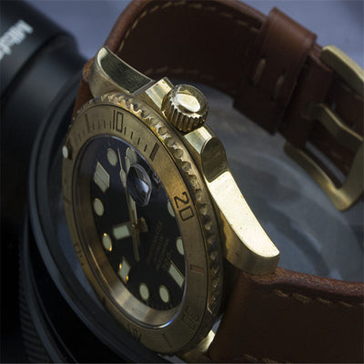 Reloj de Buceo Vintage Bronce Ghost – Sumergible Profesional - Image 3