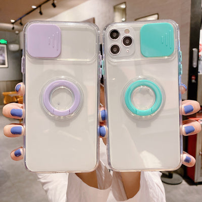Funda TPU con Anillo Giratorio y Ventana de Colores para Teléfono - Image 14